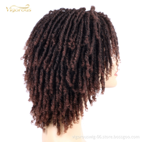 Vigorous Wholesale Lowest Price Short Dirty Braid Passion Twist Crochet Micro Braided Wigs For Black Women